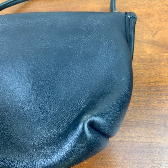 Coach Black Leather Crossbody Satchel with Gold Turnlock - Picture 13 of 16